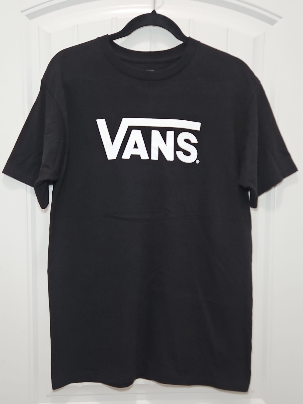 Vans Black Short Sleeve Logo Tee Medium Men's